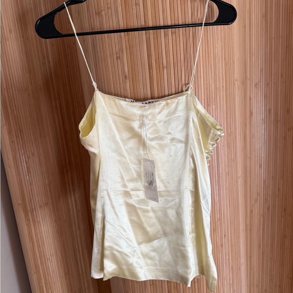 Mr Larkin sille top in elderflower - silk cami - Picture 6 of 6